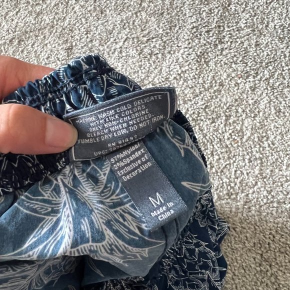 Lauren James shorts womens medium blue white pineapple printed pull on athletic - Picture 10 of 15